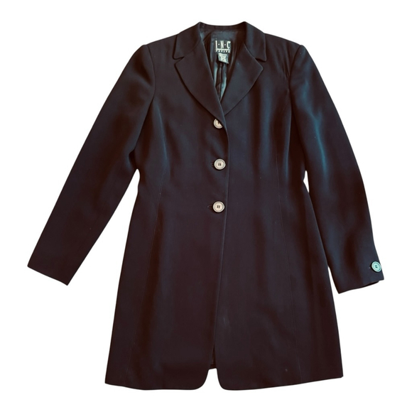 EUC Women's INC International Concepts Longline Blazer Black Size 2P - Picture 4 of 10